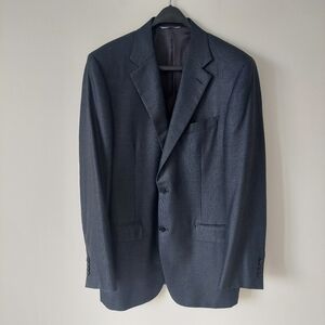 Canali Blazer Sport Jacket, Silk & Wool, Model 13280, 37 54 7 Long